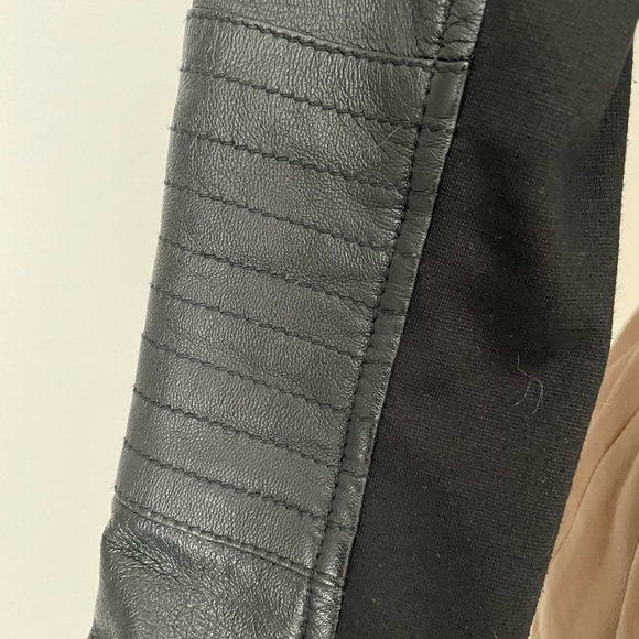 Two-tone leather jacket - Picture 6 of 8